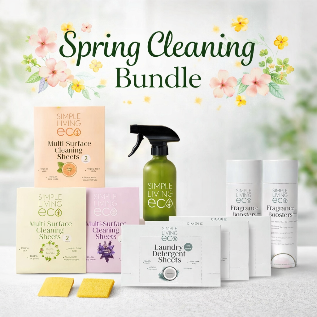 Simple Living Eco Ultimate Cleaning & Laundry Starter Kit Bundle Coconut