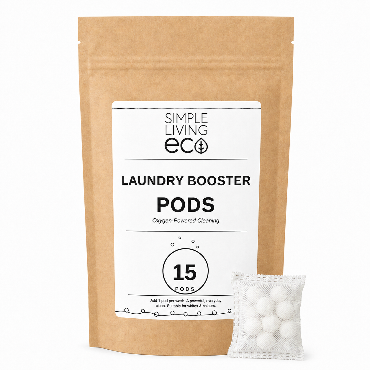 Laundry Booster Pods – Extra Cleaning Power | 15 Pods