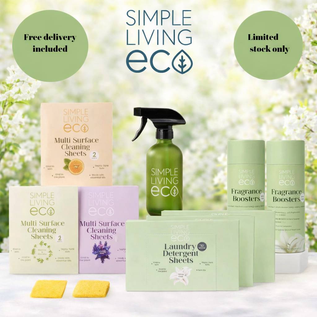 Simple Living Eco Ultimate Cleaning & Laundry Starter Kit Bundle Spring Fresh