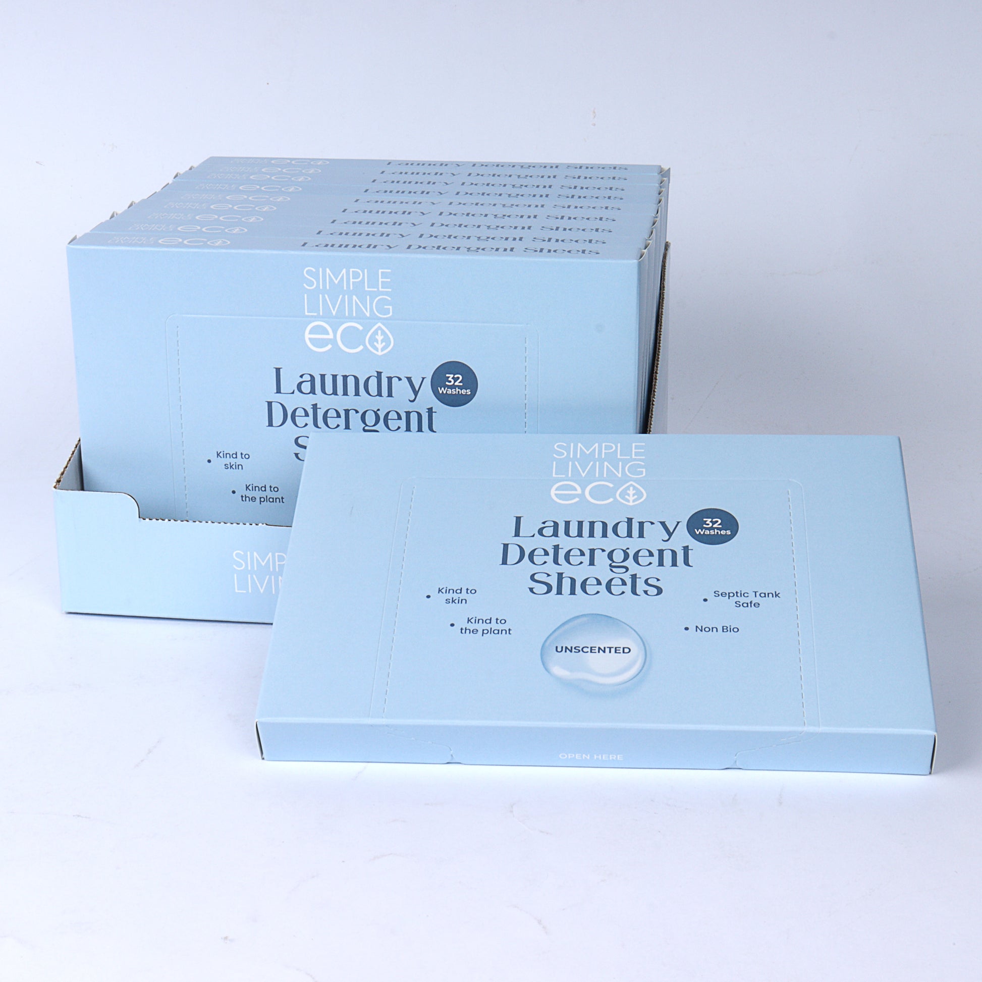 Non-bio Laundry Detergent Sheets 320 sheets Unscented 320