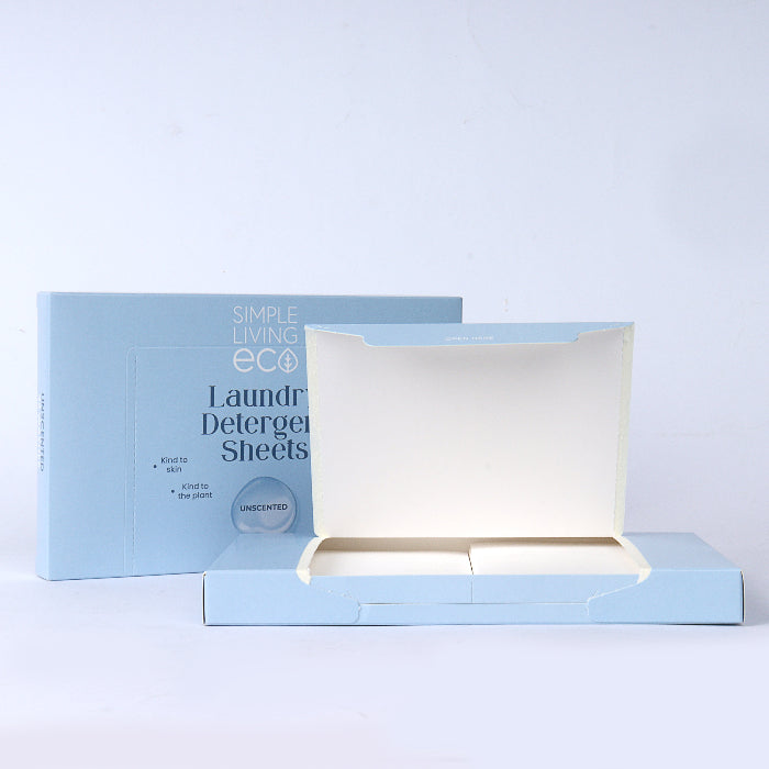 Unscented non bio laundry detergent sheets